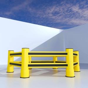 2R Barrière de Colonne Hexagon