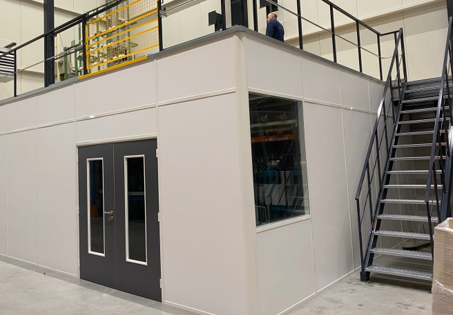 Système mural modulaire pour cabines de bureau