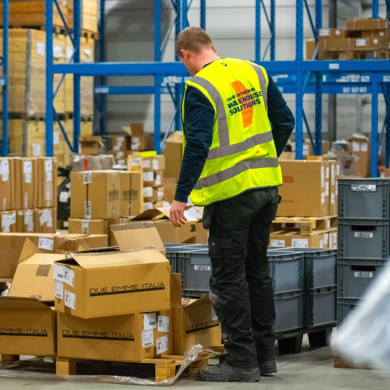 Déménagement d’entrepôt de petites marchandises pour Sioen