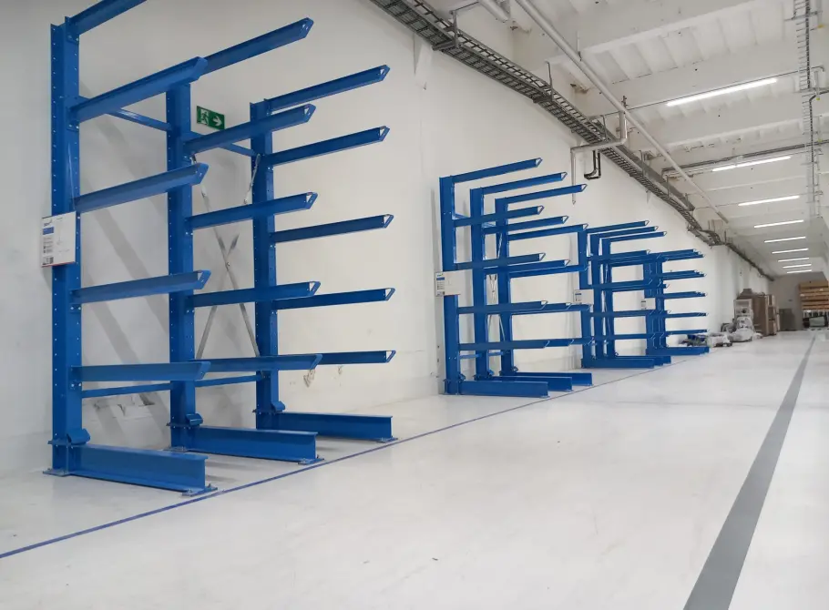 Caractéristiques de nos rayonnages cantilever