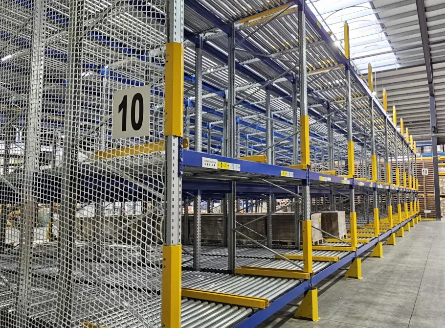 Nos rayonnages à refoulement pour votre entrepôt